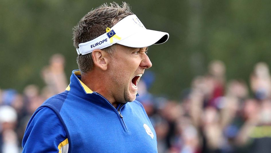 Ian Poulter at the Ryder Cup in France