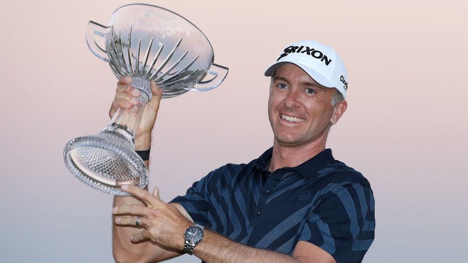Martin Laird after winning the Shriners Hospitals for Children Open in Las Vegas