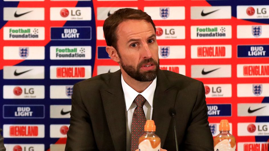 Gareth Southgate after signing his England extension