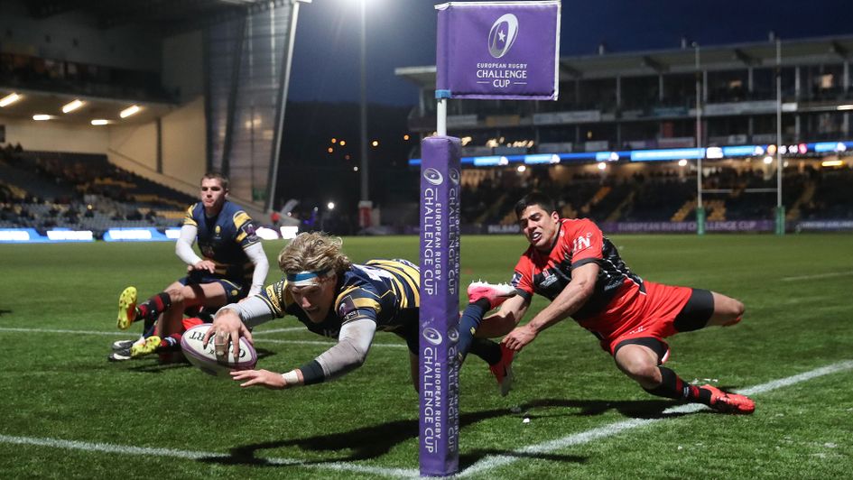 Tom Howe goes in for Worcester