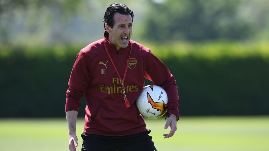Arsenal boss Unai Emery has been preparing for their Europa League final with Chelsea