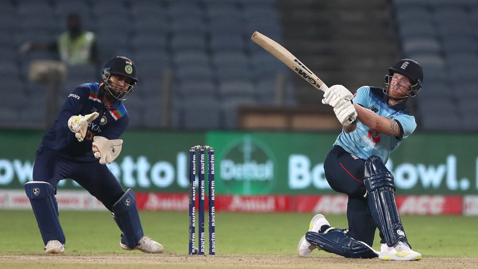 Ben Stokes in action against India