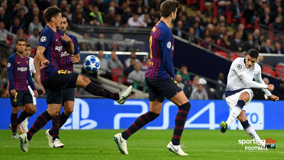 Erik Lamela scores Tottenham's second goal