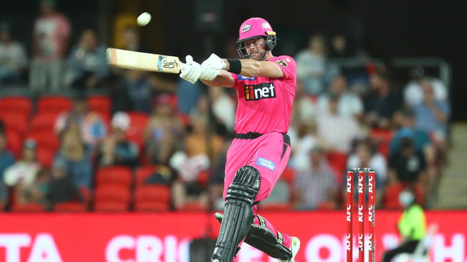 Dan Christian connects with a lusty blow