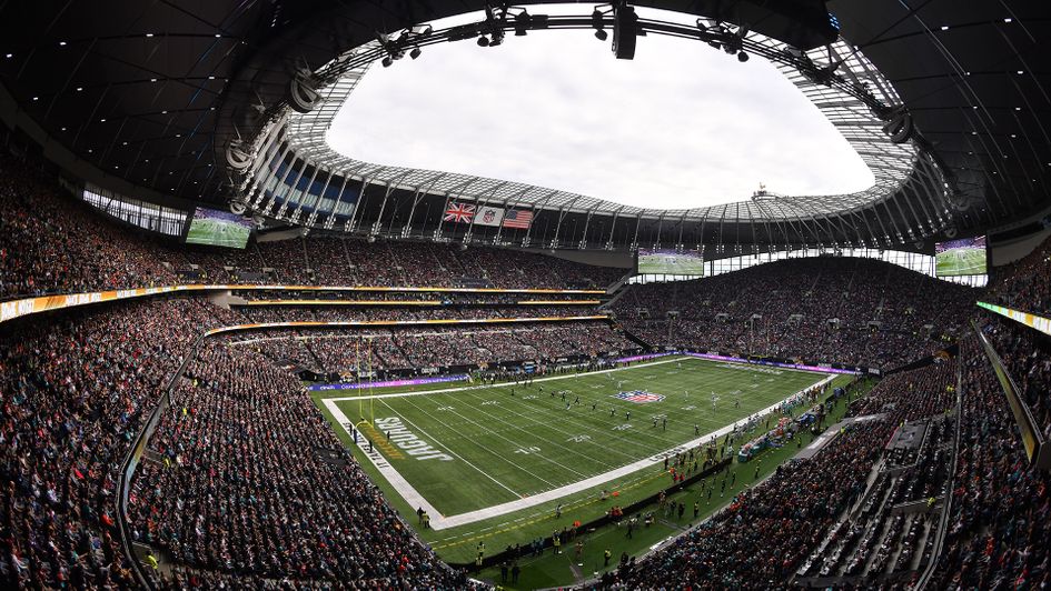A general view during the NFL match between the Miami Dolphins and Jacksonville Jaguars at Tottenham Hotspur Stadium