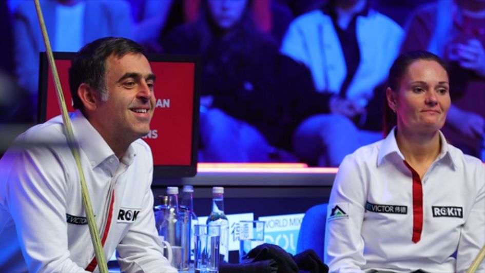 Ronnie O'Sullivan and Reanne Evans