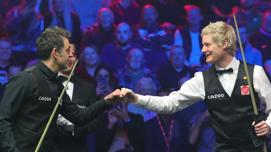 Ronnie O'Sullivan and Neil Robertson played out another thriller in Wales