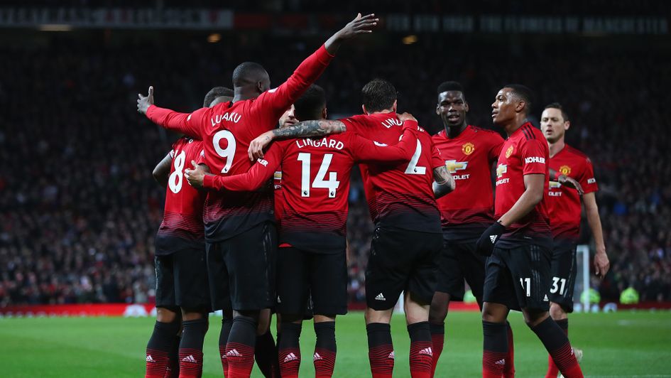 Celebrations for Manchester United