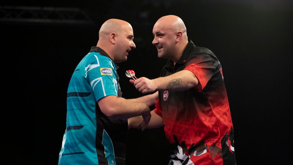 Rob Cross and Jamie Hughes (Picture: Lawrence Lustig/PDC)