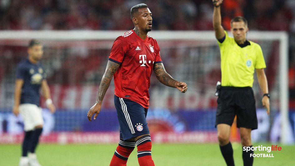 Jerome Boateng in action against Manchester United