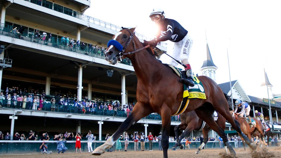 Authentic prevails in the Kentucky Derby