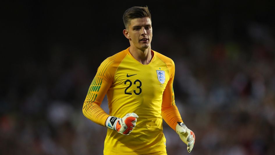 Nick Pope in action against Costa Rica