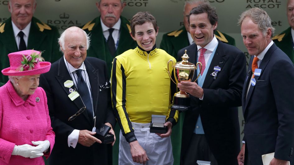 Tim Gredley with the Gold Cup after Big Orange's Royal Ascot win