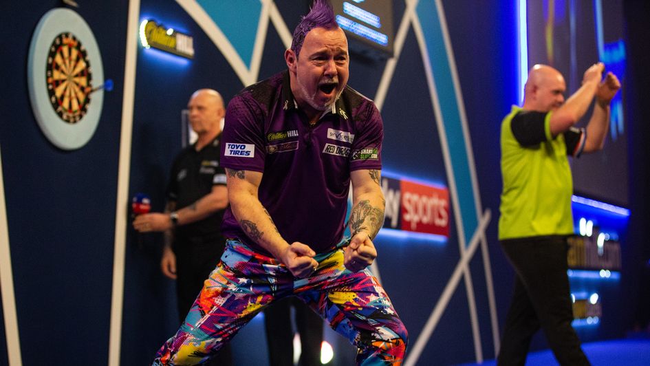 Peter Wright celebrates becoming world darts champion