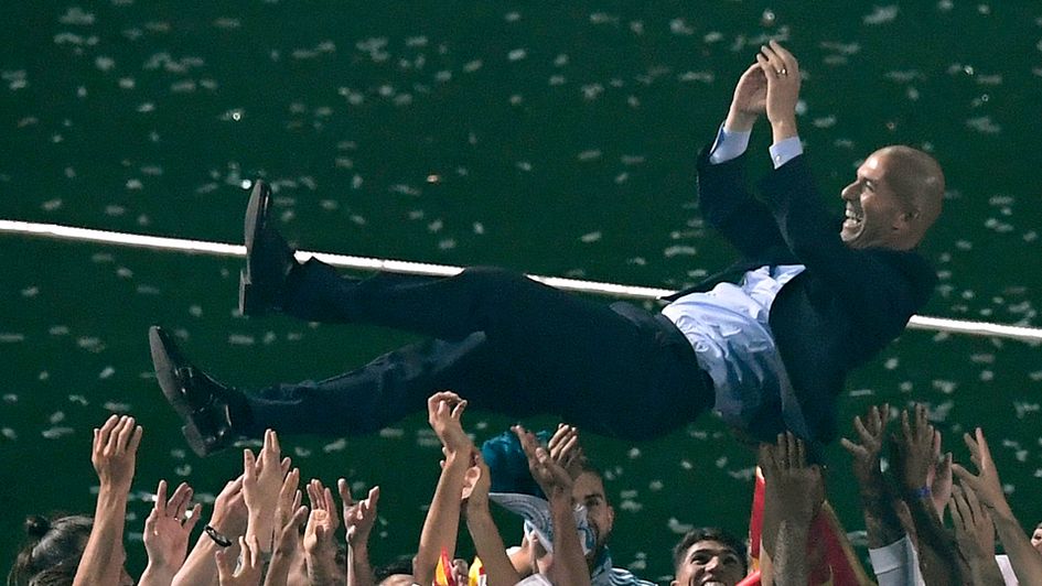 Zinedine Zidane resigns less than a week after winning a third successive Champions League trophy