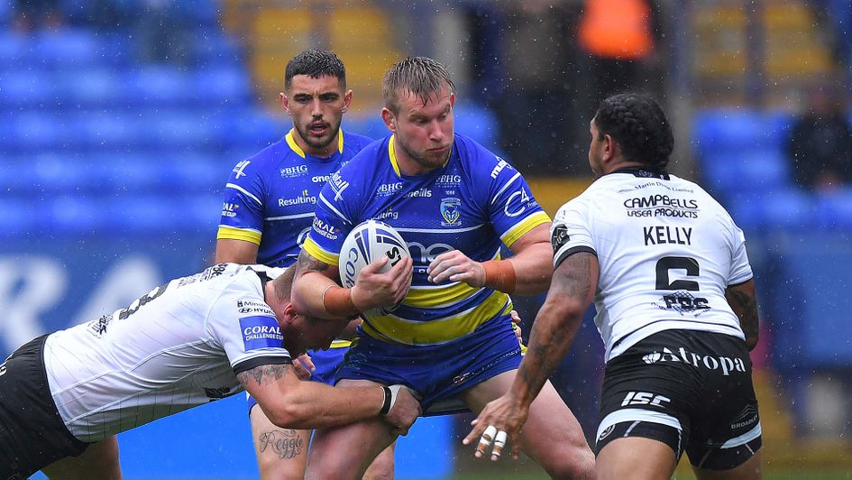 Warrington's Mike Cooper in action during the Challenge Cup semi-final