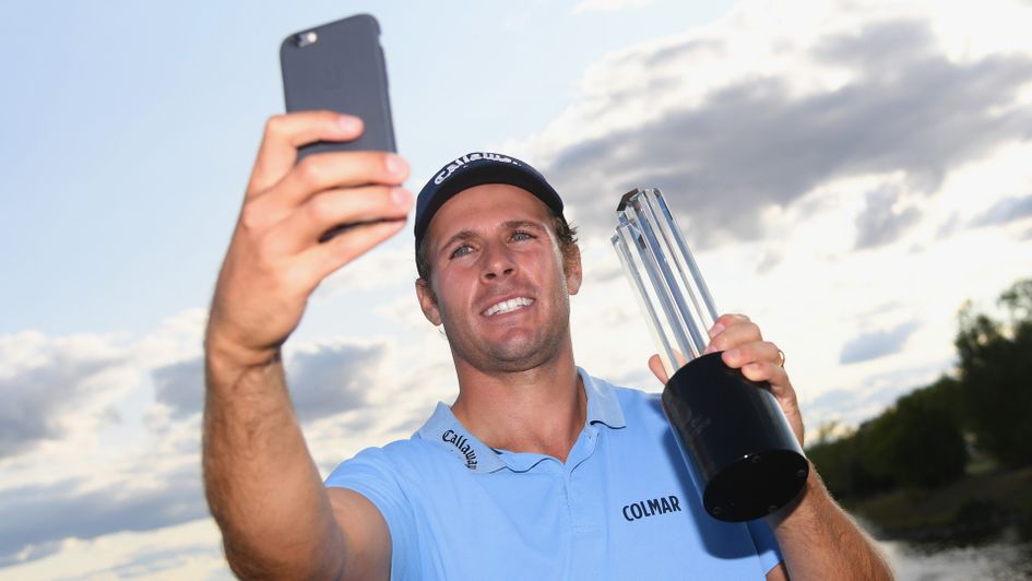 Andrea Pavan with the Czech Masters trophy