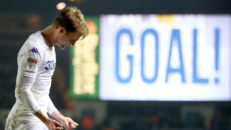 Patrick Bamford celebrates a goal against West Brom