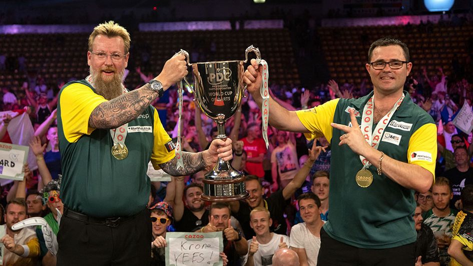 Simon Whitlock and Damon Heta won the World Cup of Darts (Picture: Kais Bodensieck/PDC Europe)