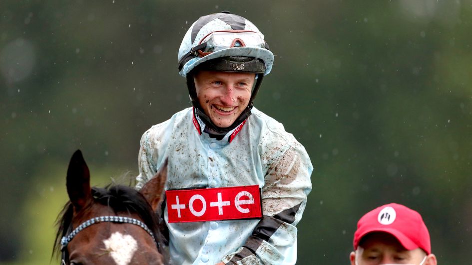 Tom Marquand is all smiles after Alenqeur's win in the King Edward VII