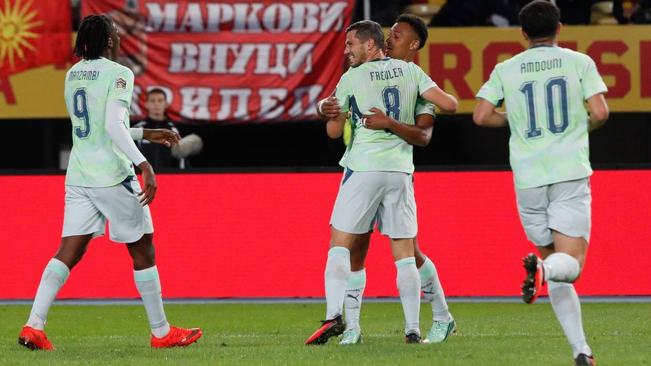 Switzerland were comfortable winners in North Macedonia