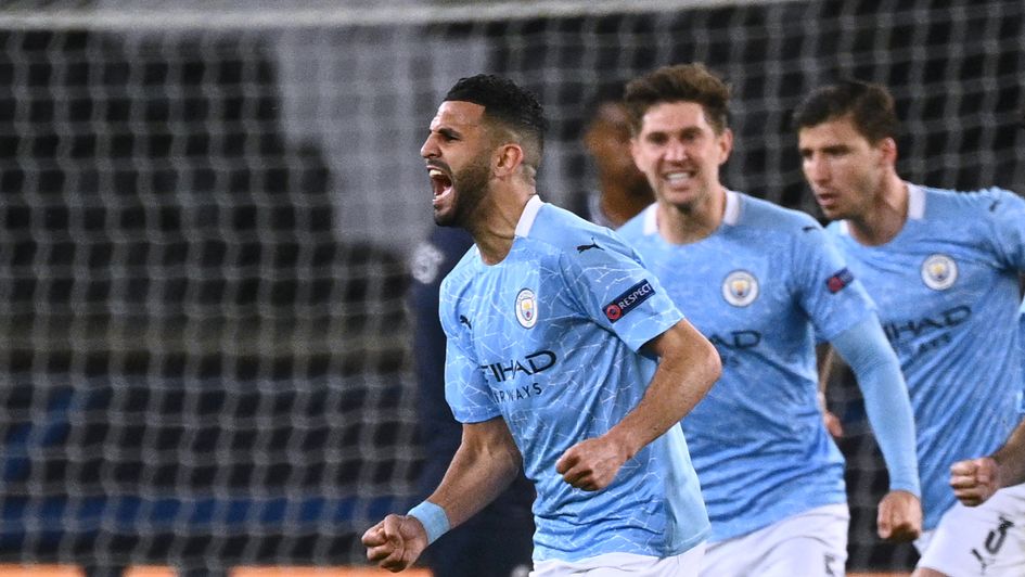 Riyad Mahrez scored Manchester City's second goal in Paris