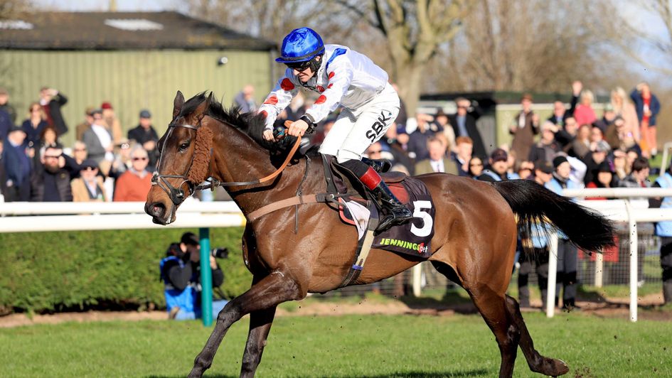 Isaac Des Obeaux clears away to win the Midlands National