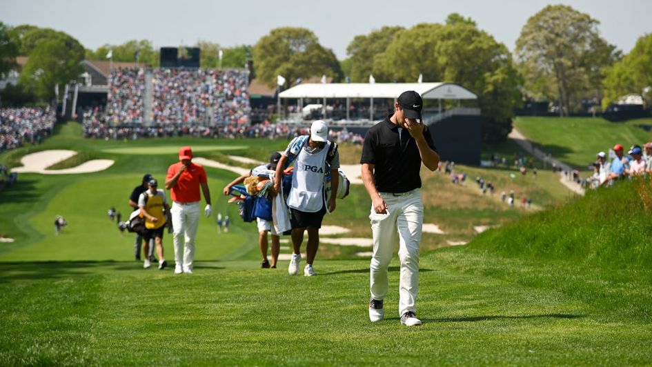 Rory McIlroy struggled in the second round