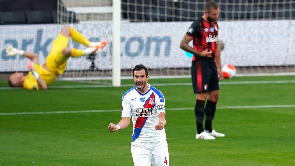 Luka Milivojevic celebrates