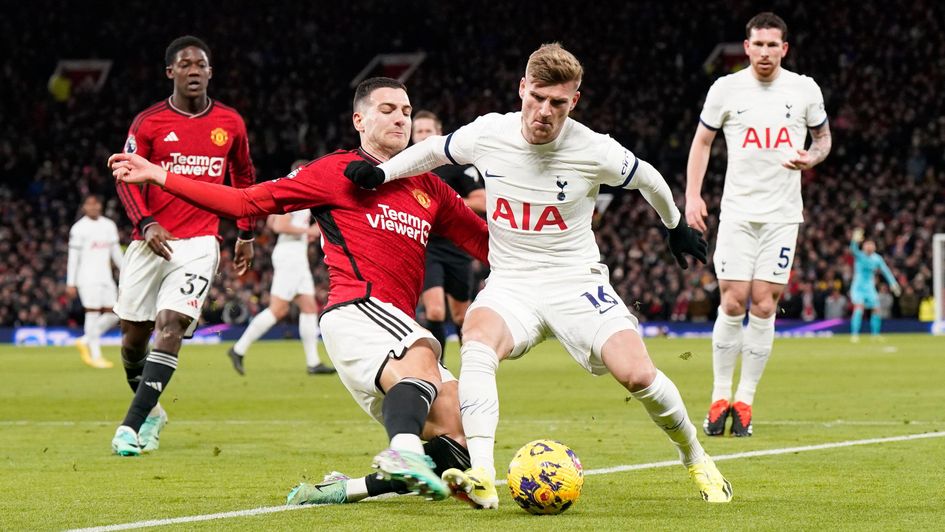 Timo Werner in action for Tottenham