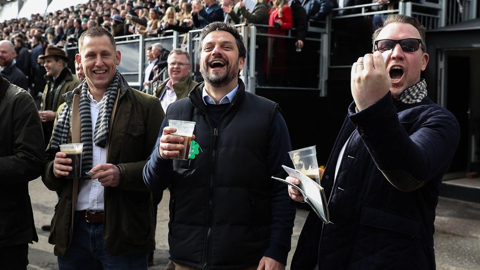 Racegoers enjoying this year's Cheltenham Festival