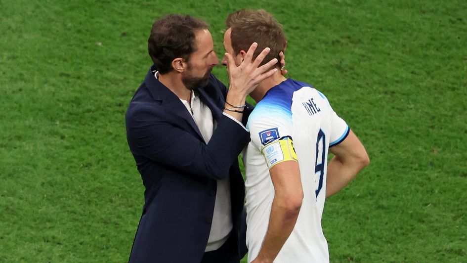 Gareth Southgate consoles Harry Kane