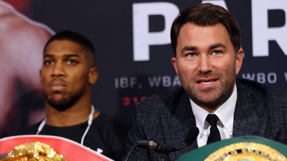 Anthony Joshua and Eddie Hearn