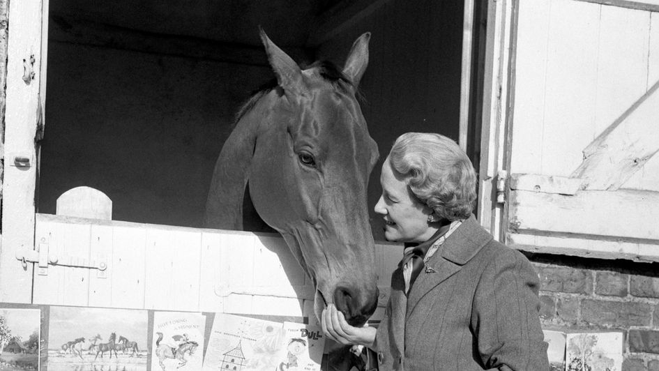 Anne Duchess Of Westminster with her beloved Ark;e