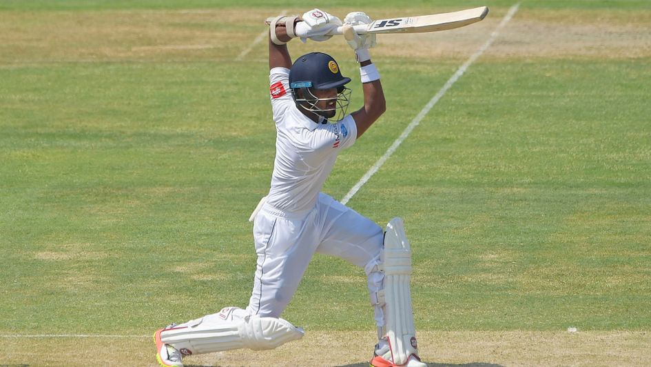 Dinesh Chandimal in action