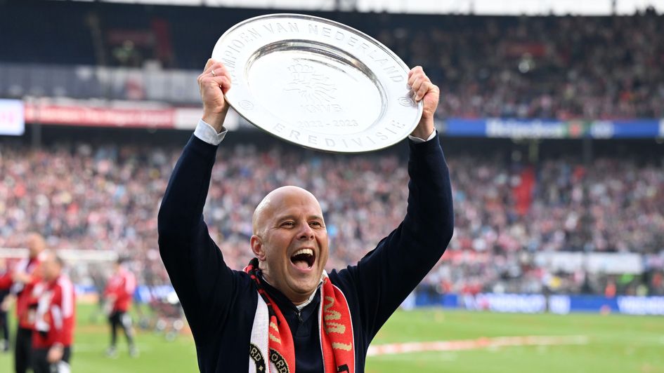 Arne Slot with the Eredivisie title