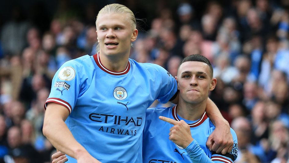 Erling Haaland and Phil Foden