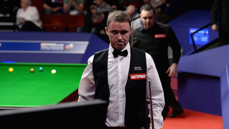 Stephen Hendry during his last match as a professional in 2012