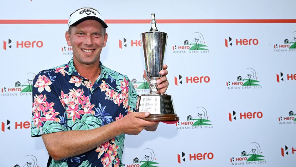 Marcel Siem celebrates victory