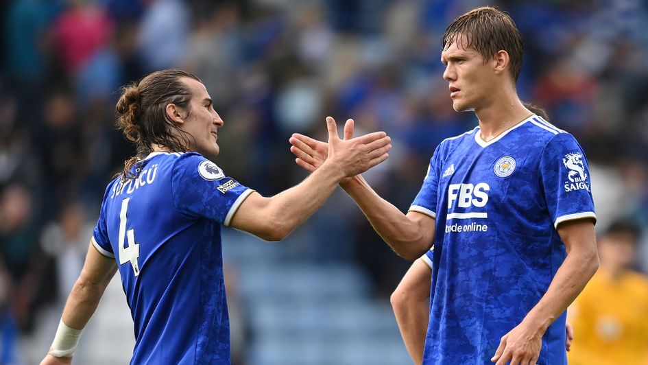 Leicester duo Caglar Soyuncu and Jannik Vestergaard