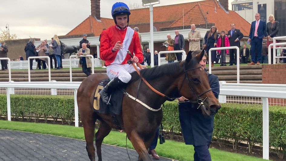 Karsavina returns to the winners' enclosure at HQ