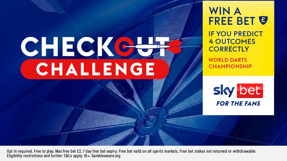 Sky Bet Darts checkout challenge