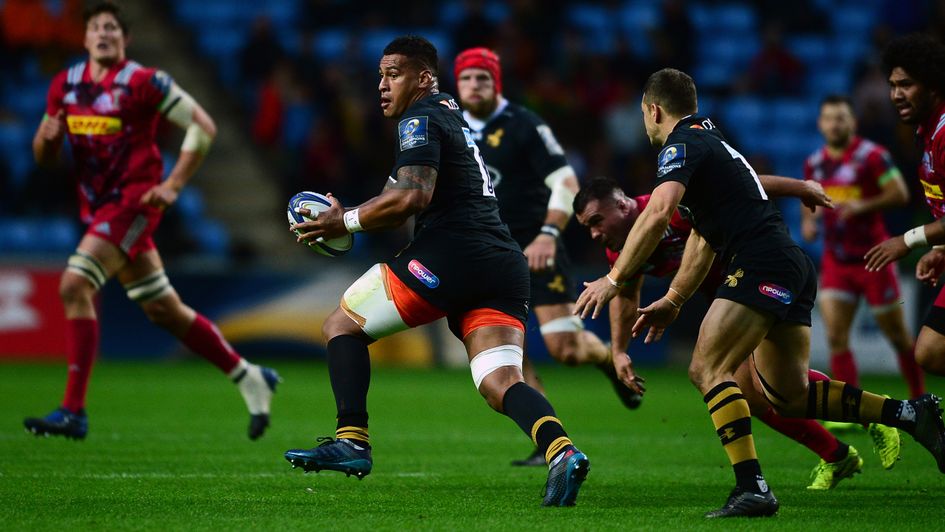 Nathan Hughes in action for Wasps