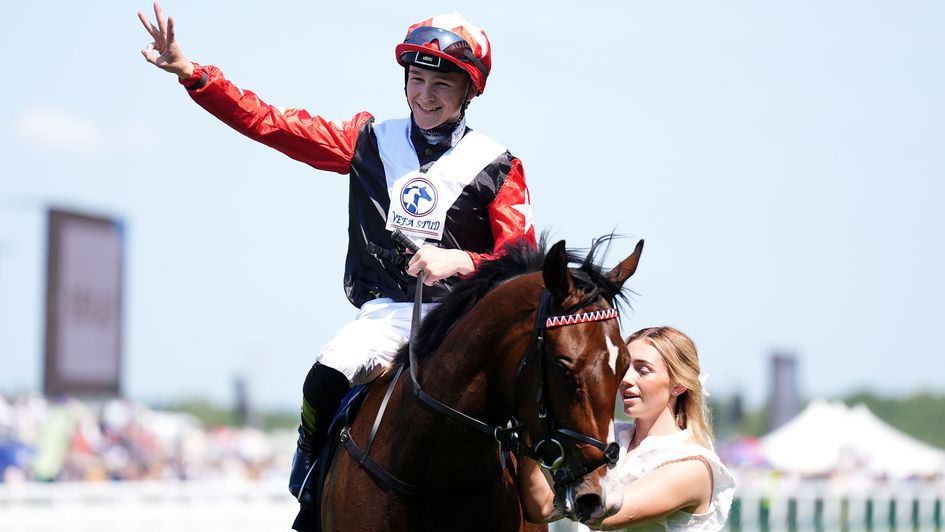Billy Loughnane celebrates Royal Ascot success on Libertango