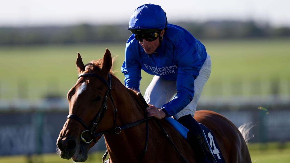 Distant Storm winning at Newmarket