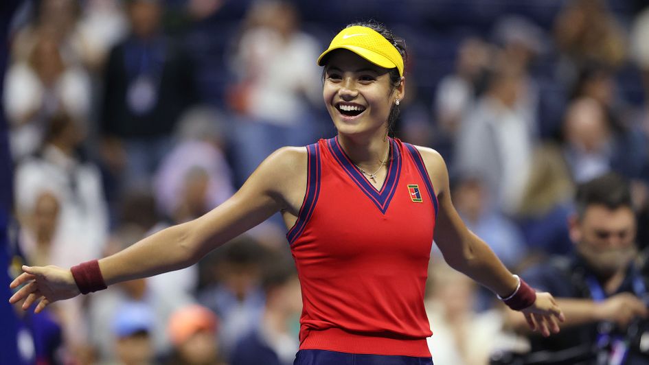 Emma Raducanu's stunned reaction to winning her US Open semi-final
