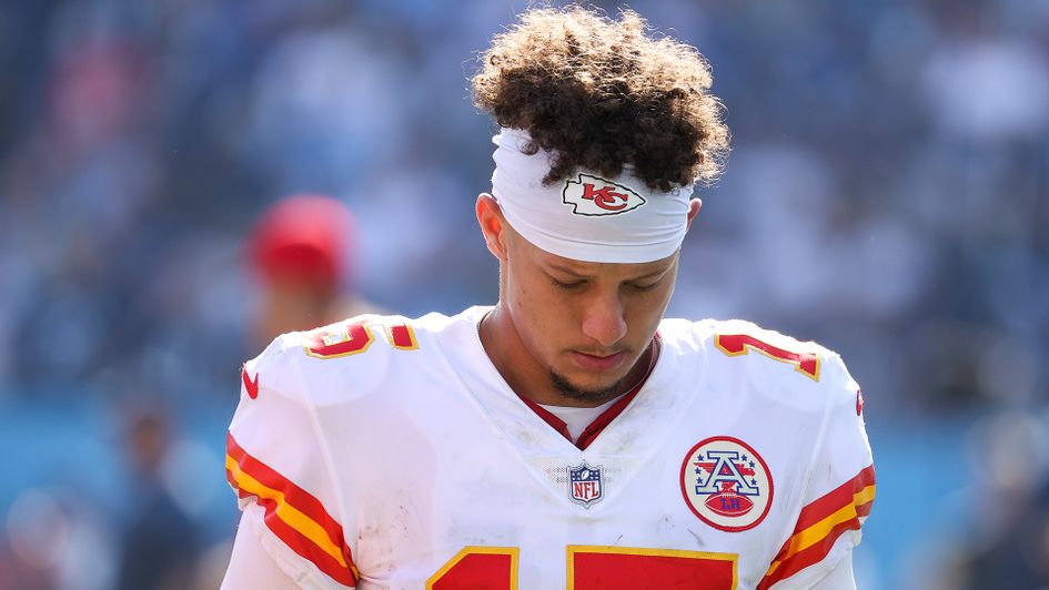 Patrick Mahomes pictures in action for the Kansas City Chiefs