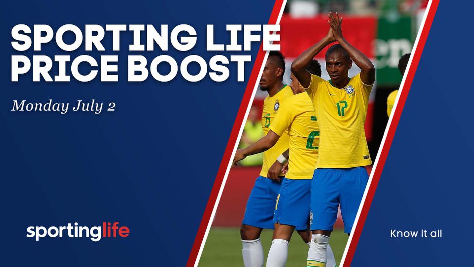 Brazil and Belgium are in Monday's Sporting Life Price Boost