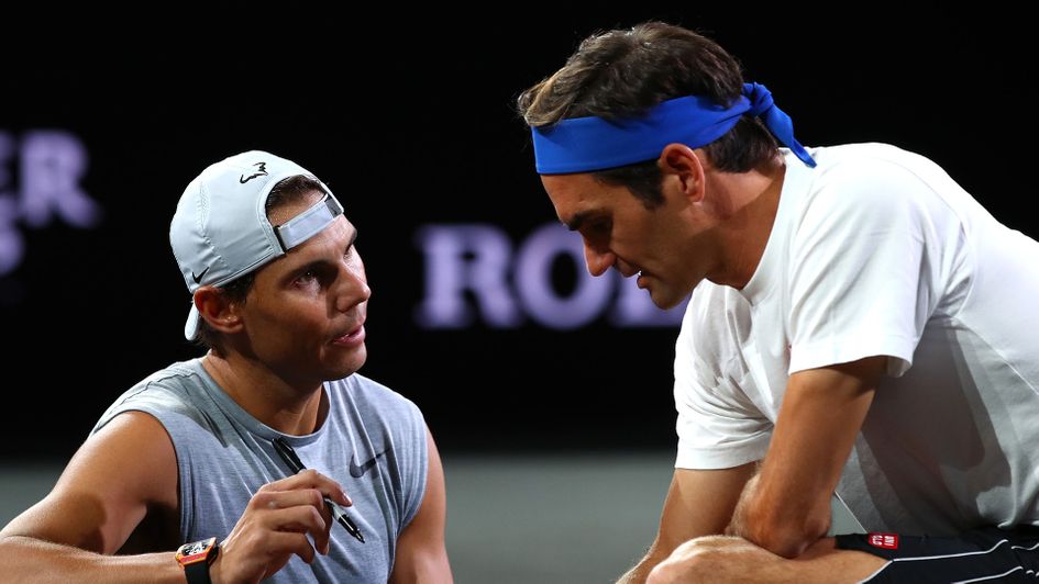 Rafael Nadal and Roger Federer