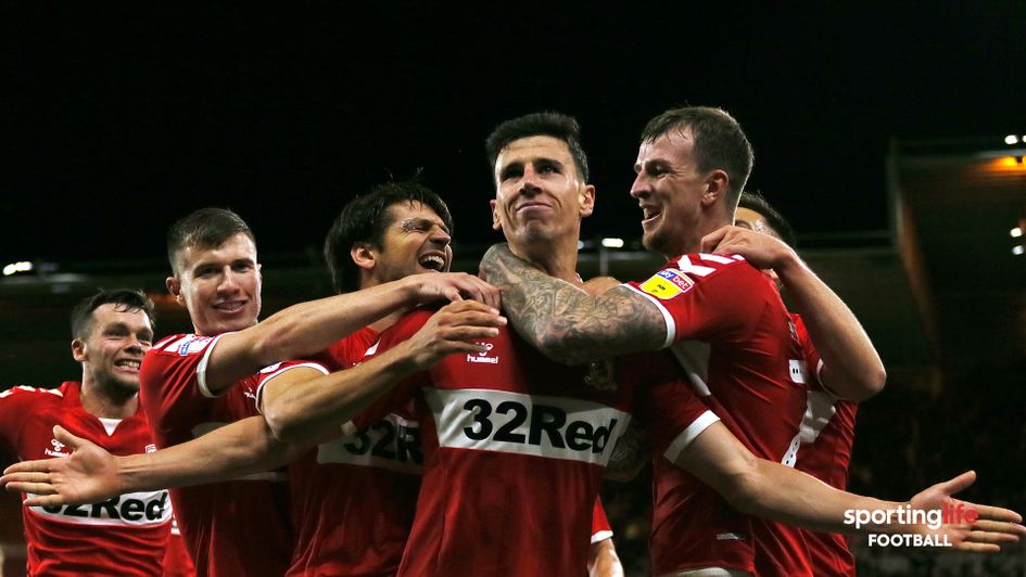 Middlesbrough's Daniel Ayala celebrates